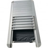 Detalle encimera aluminio ranurado mueble cocina camping Bayasun - resistencia a la intemperie