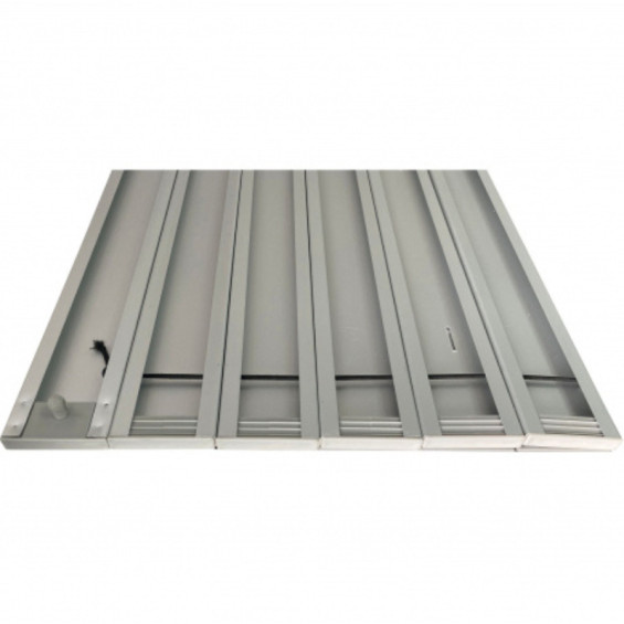 Arbeitsplatte mit Flammschutz Van-Küchenmöbel Bayasun – Detail der Aluminiumplatte