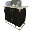 Mueble de cocina camping plegable Bayasun lona poliéster 600D - vista 3/4 cerrado
