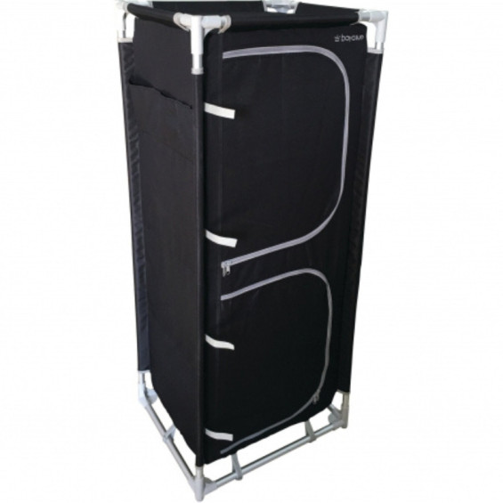 Faltbarer Van-Kleiderschrank Bayasun 4 Regale - ausgeklappte Maße 59 x 48 x 140 cm