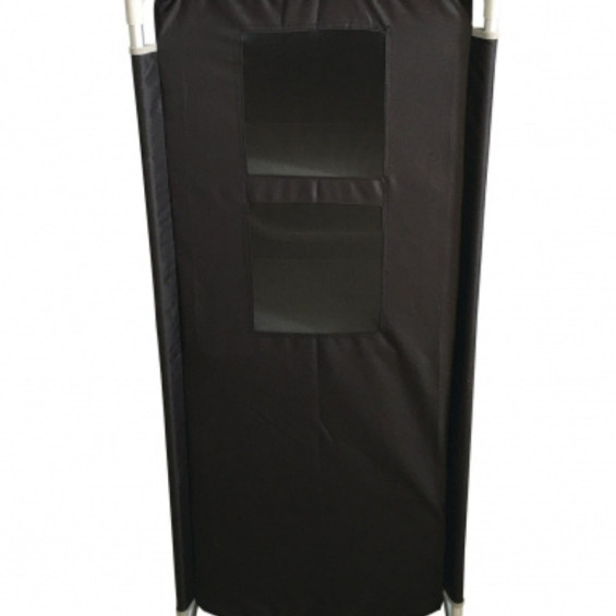 Mueble de almacenamiento camping 4 estantes Bayasun tela poliéster 600D - vista frontal cerrado