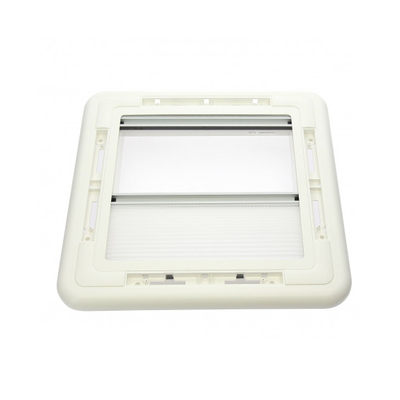 Lanterneau 40x40 Climatherm Pro - Innenansicht mit LED-Beleuchtung und Moskitonetz
