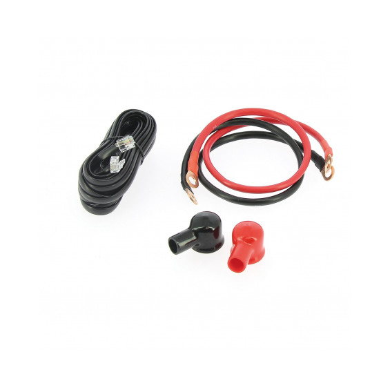 Pure sine wave inverter 12V 3000W EZA - DC cables with ring terminals and AC power cable supplied