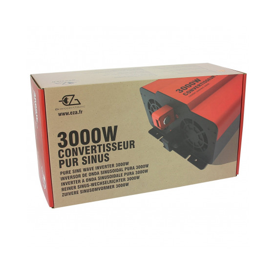 Pure sine wave inverter 12V 3000W EZA - box packaging