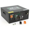 Lithium-Batterie LiFePO4 Koonekt KL5 200Ah Untersitz - Dreiviertelansicht mit M8-Klemmen und BMS
