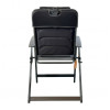 Campingstuhl Sereno Soplair von hinten, Aluminiumrahmen und 2D-Mesh-Gewebe