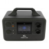Gesamtansicht des EZA-Pakets: Power Station E1200, Transporttasche und 100W Solarpanel