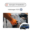 Montage der Halterung der Autoterm-Standheizung am Volkswagen T5 T6