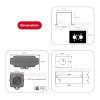 Dimensiones del Kit de calefacción Autoterm Air 2D Volkswagen Crafter 2006/2016 - montaje exterior - 12V
