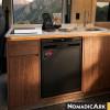 Refrigerador 50l Nomadic Ark instalado en un mueble de madera