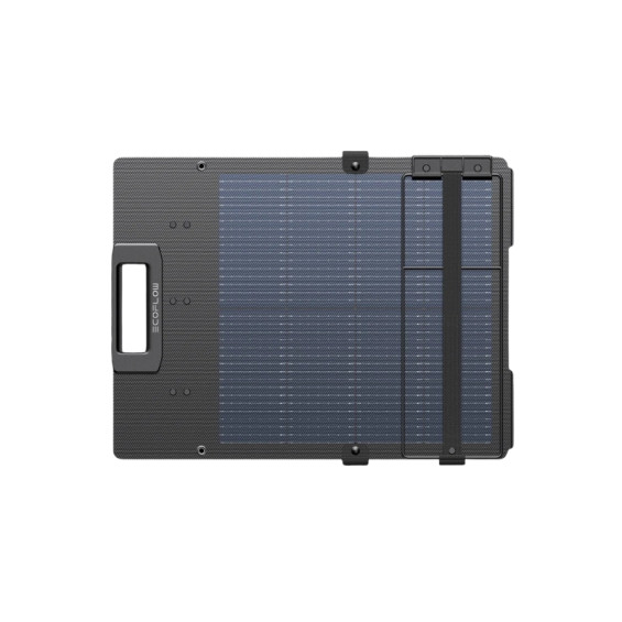 EcoFlow 110 W lightweight portable solar panel folded, top view, compact 54 cm format