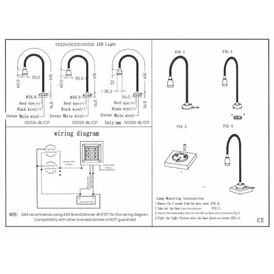 LED reading light assembly instructions for van