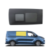 Position des bündigen Fensters vorne rechts am Ford Transit Custom 2023 - Platz Reihe 2