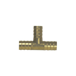 Der T-Verbinder mit gerillten Messinganschlüssen 10mm