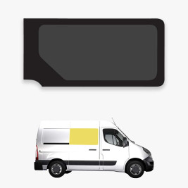 Ventana fija delantera derecha para Master (2010-2024) / Movano / NV400 / Interstar 22 - ubicación delimitada en amarillo