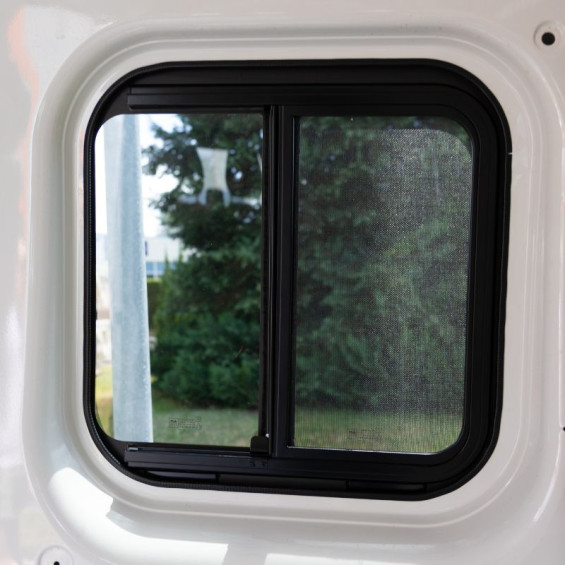 Verglastes Schiebefenster mit Moskitonetz hinten links Ducato, Boxer, Jumper ab 2007