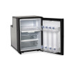 Empty interior of the CVB50 Carbest compressor refrigerator, door open