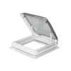 Die geöffnete Dachhaube Vent 40F Crystal 40x40 von oben gesehen