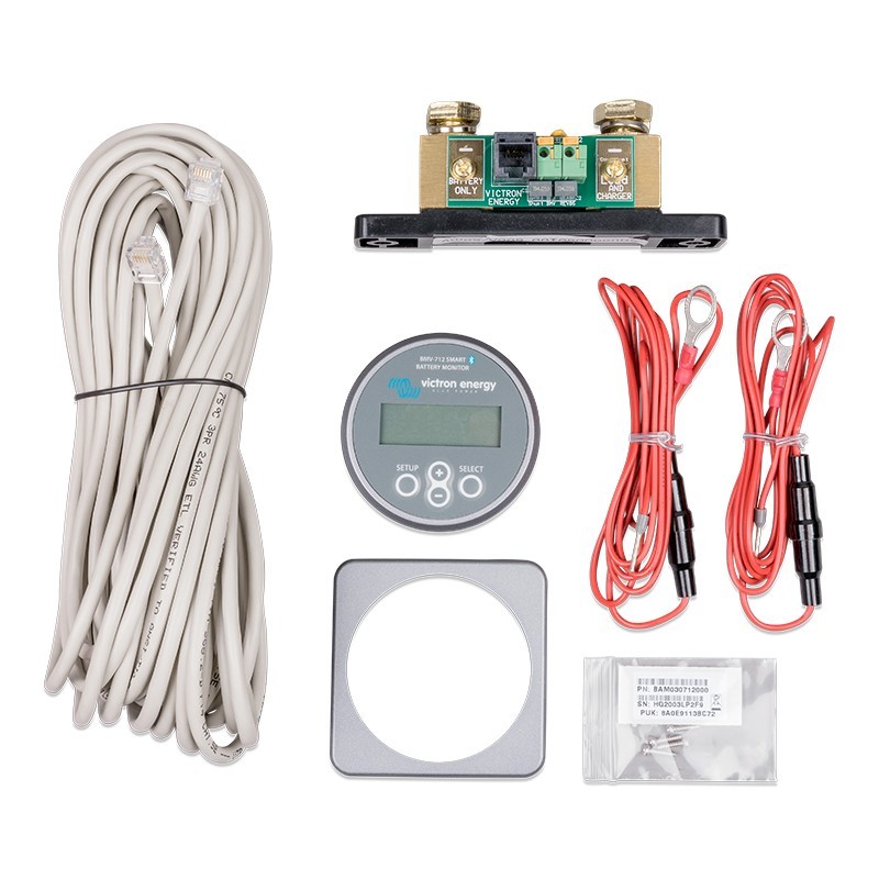flush-mount battery monitor for converted vehicle