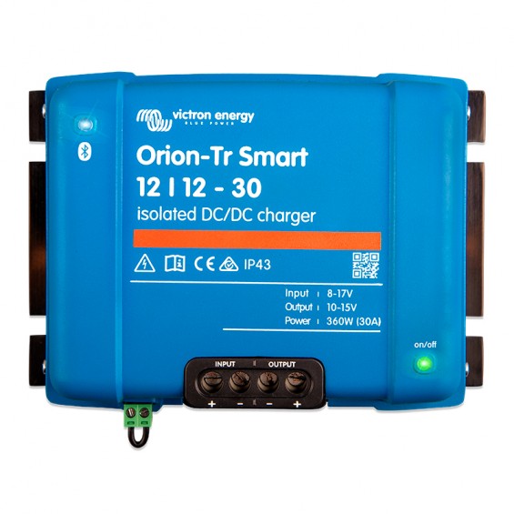 chargeur bosster 12/12 30A Victron pour van aménagé en camping car