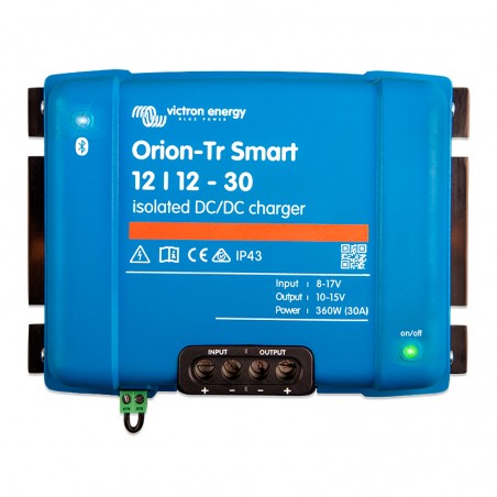 chargeur bosster 12/12 30A Victron pour van aménagé en camping car
