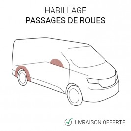 habillage passages de roues thermoformés pour VW T5 - de 2003 à 2015