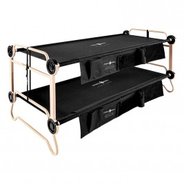 lit de camp avec rangements pour 2 adultes disc-o-bed L