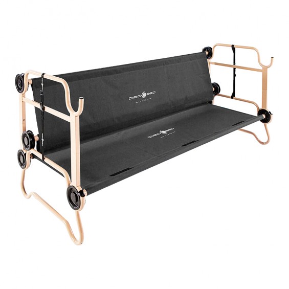 lit de camp avec rangements pour 2 adultes disc-o-bed L