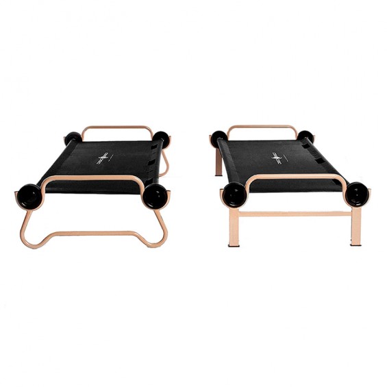 lit de camp avec rangements pour 2 adultes disc-o-bed L
