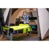 lit de camp avec rangements pour 2 enfants disc-o-bed kid-o-bunk