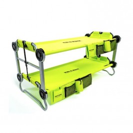 lit de camp avec rangements pour 2 enfants disc-o-bed kid-o-bunk