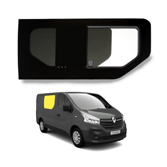 fenêtre coulissante avant droite avec ouverture avant renault trafic 3
