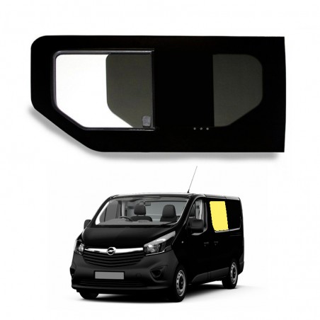 fenêtre coulissante avant gauche avec ouverture avant pour opel vivaro 2