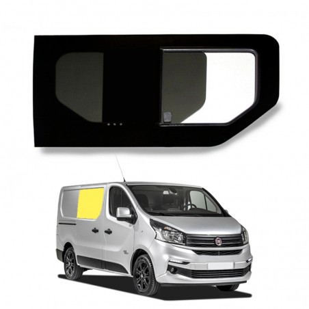 fenêtre coulissante avant droite avec ouverture avant fiat talento