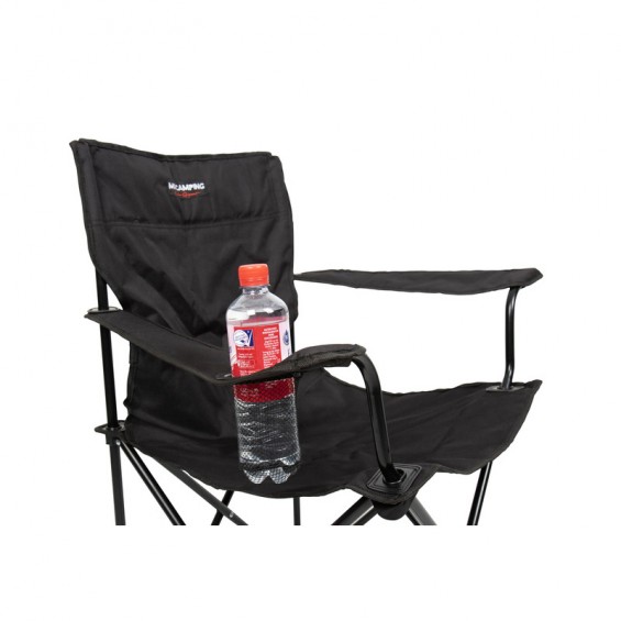 Klappbarer Campingstuhl mit Flaschenhalter