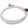 tuyau de gaz flexible 1m50 avec embout G1/2