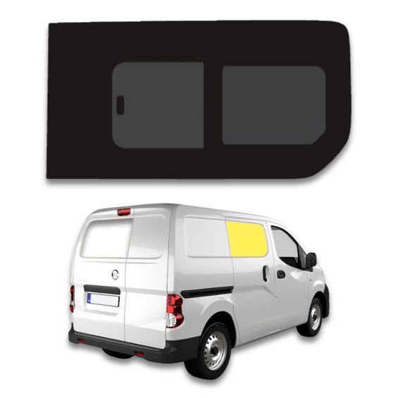 vitre latérale avant droite coulissante rang 2 pour nissan nv 200