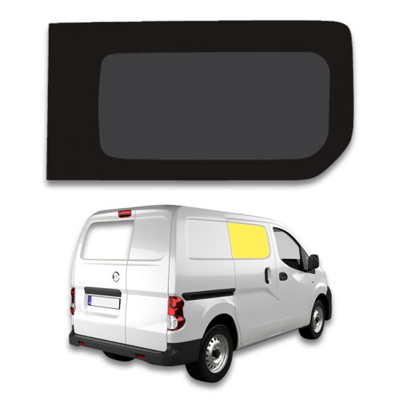 vitre latérale avant droite fixe rang 2 pour nissan nv 200