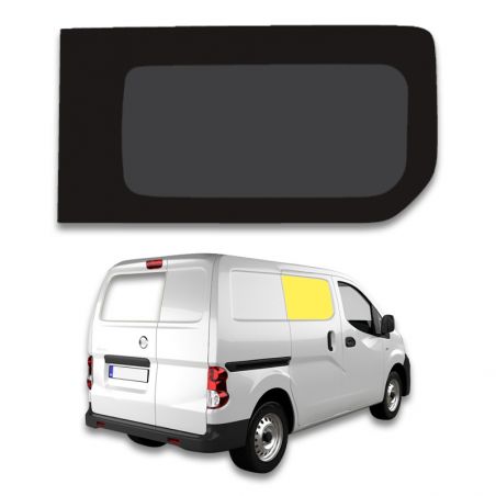 vitre latérale avant droite fixe rang 2 pour nissan nv 200