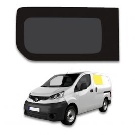 vitre latérale avant gauche fixe rang 2 pour nissan nv 200
