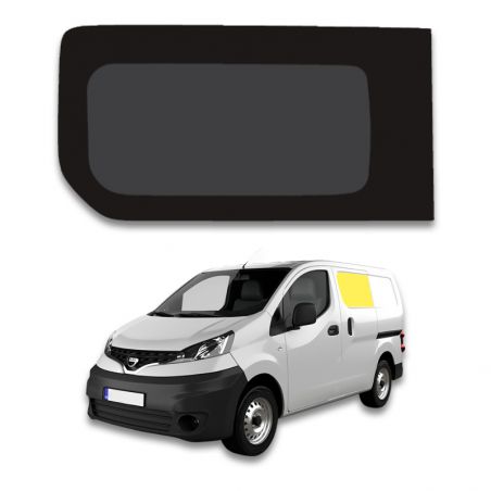 vitre latérale avant gauche fixe rang 2 pour nissan nv 200