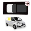 Side sliding window row 2 with mosquito net right side Ford Custom