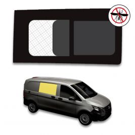 vitre latérale droite avec moustiquaire coulissante rang 2 mercedes vito 2014