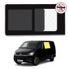 vitre coulissante gauche rang 2 vw transporter t6 avec moustiquaire intégrée