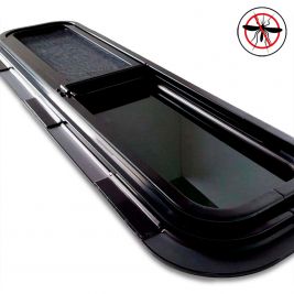 Fenêtre Coulissante Droite 1016 x 382 mm avec moustiquaire - Universelle