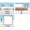 Fiamma white roof vent dimensions 40 x 40 cm