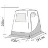 dimensiones tienda trasera para portón T5, T6
