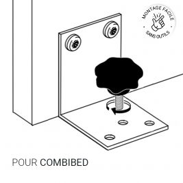 Fixation rapide et sans outils pour module CombiBed