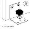 kit fixation rapide pour colonne
