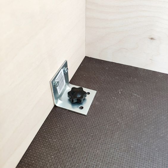 Kit de fijación rápida y sin herramientas para módulo cama banco
